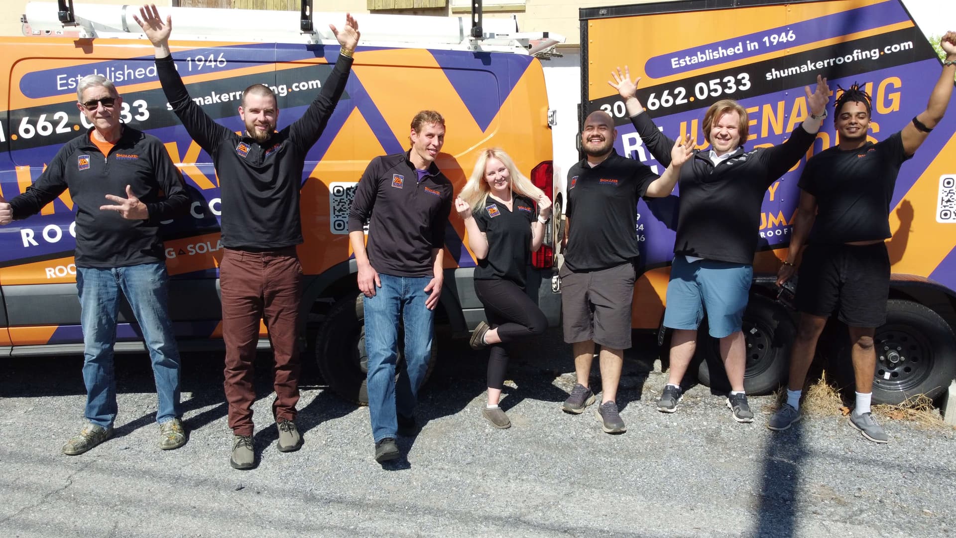 Shumaker Roofing team